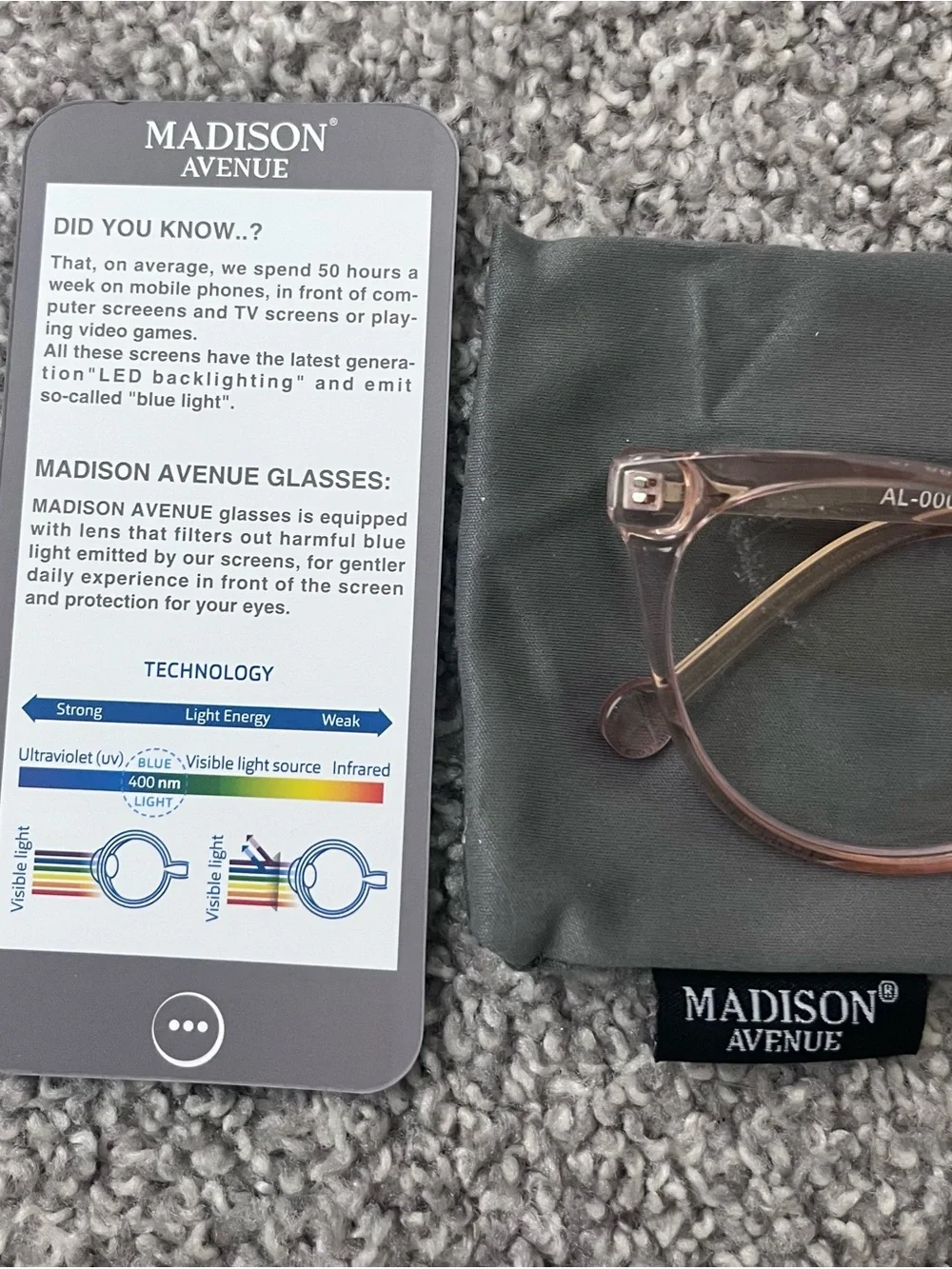 Women’s Clear Pink Cat Eye Frame Blue Light Glasses
